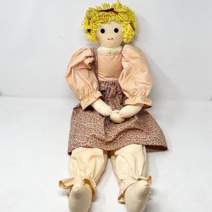 Vintage Door Knob Hanging Hanger Doll Homemade  80's Country Accent‎ Decor